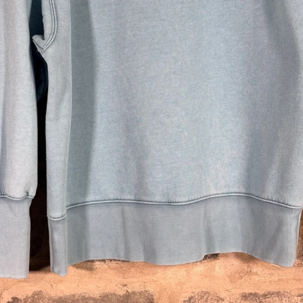Wild‎ Fable Women's Light Blue Washed Crewneck Sweatshirt Size XXS Thumbholes - Picture 10 of 12